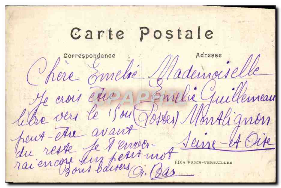 Brücke von Laguy-Thorigny — Details der 1914 Krieg — Verlag LL, Nr. 112 — Rückseite