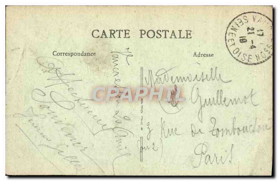 CPA Vaucresson Allee Du Butard Et Avenue Thery — Rückseite
