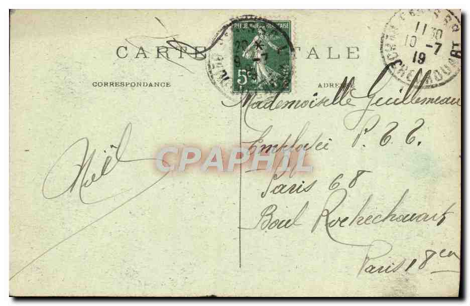 CPA Bessancourt Cote De Montubois — Rückseite