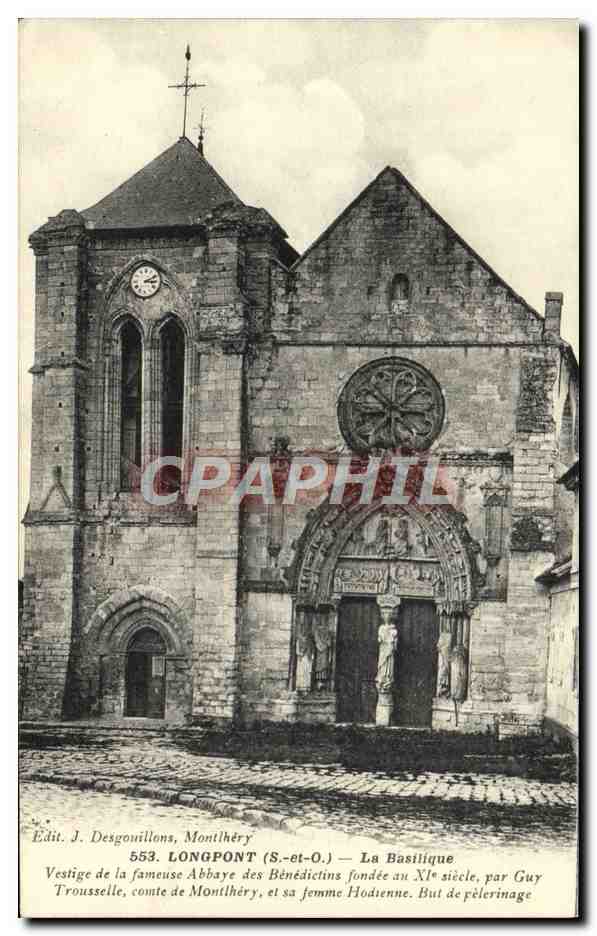 CPA Longpont La Basilique Vestige De La Fameuse Abbaye Des Benedictins