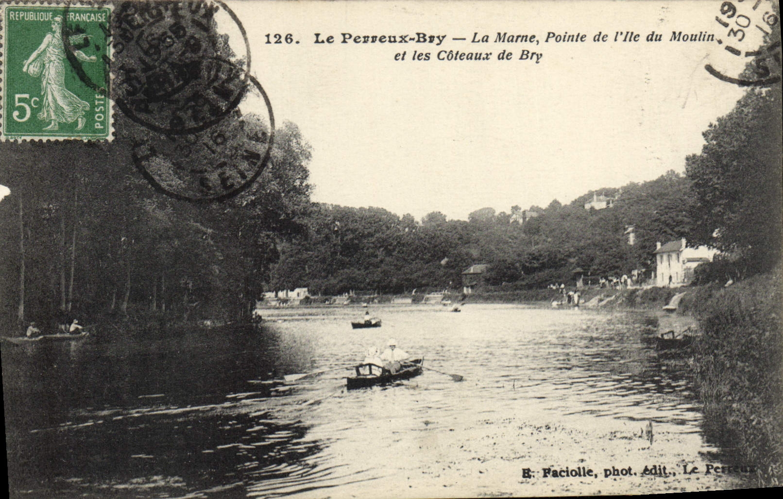 CPA Le Perreux Bry La Marne Pointe De l'ile Du Moulin Et Les Coteaux De Bry