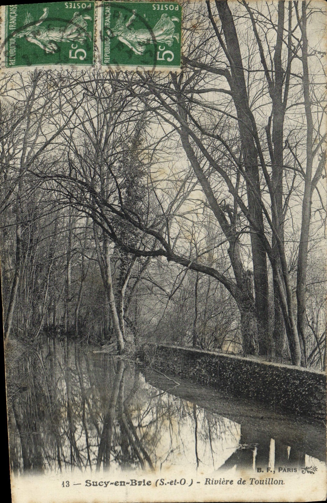 CPA Sucy En Brie Riviere De Touillon