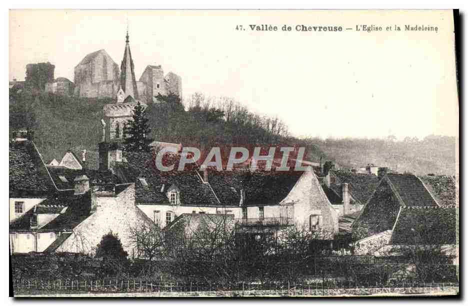 CPA Vallee De Chevreuse L'Eglise Et La Madeleine