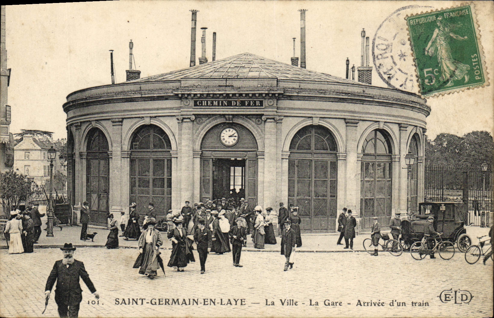 Saint-Germain-en-Laye — La Ciudad — La Estación — Llegada de un tren — EID, n°101