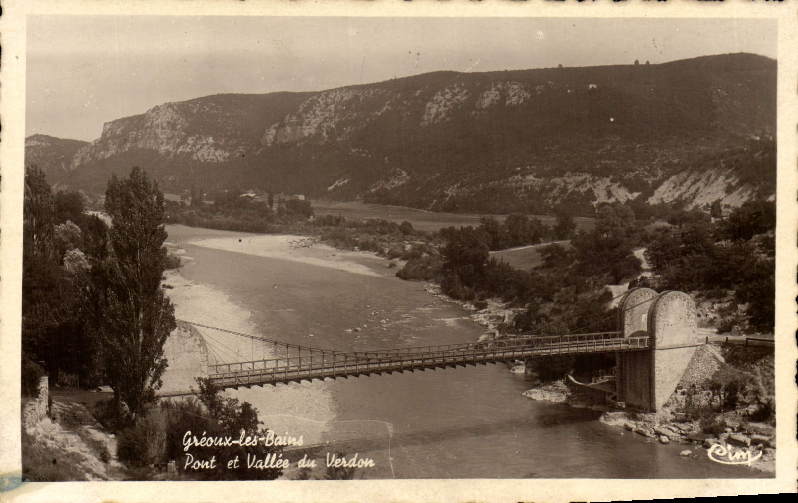 CPA Greoux Les Bains Pont Et Vallee Du Verdon