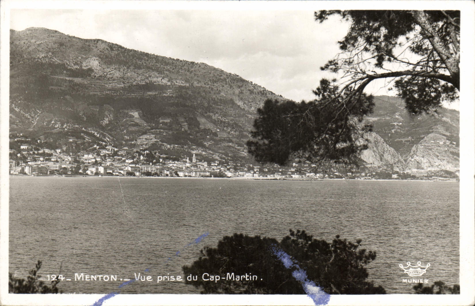CPA Menton Vue Prise Du Cap Martin