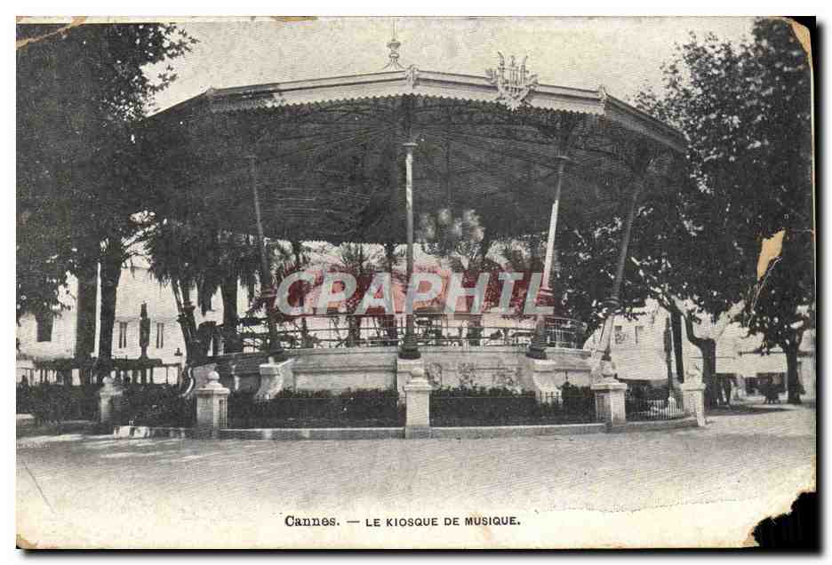 CPA Cannes Le Kiosque De Musique