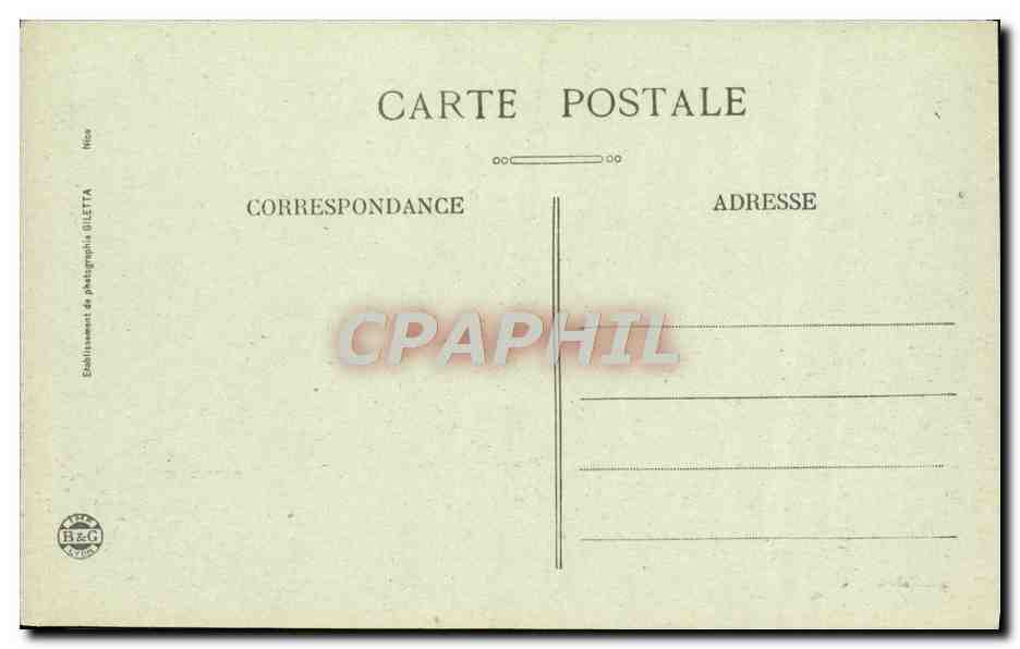 CPA Nice Palais De La Jetee Et Promenade Des Anglais — Rückseite