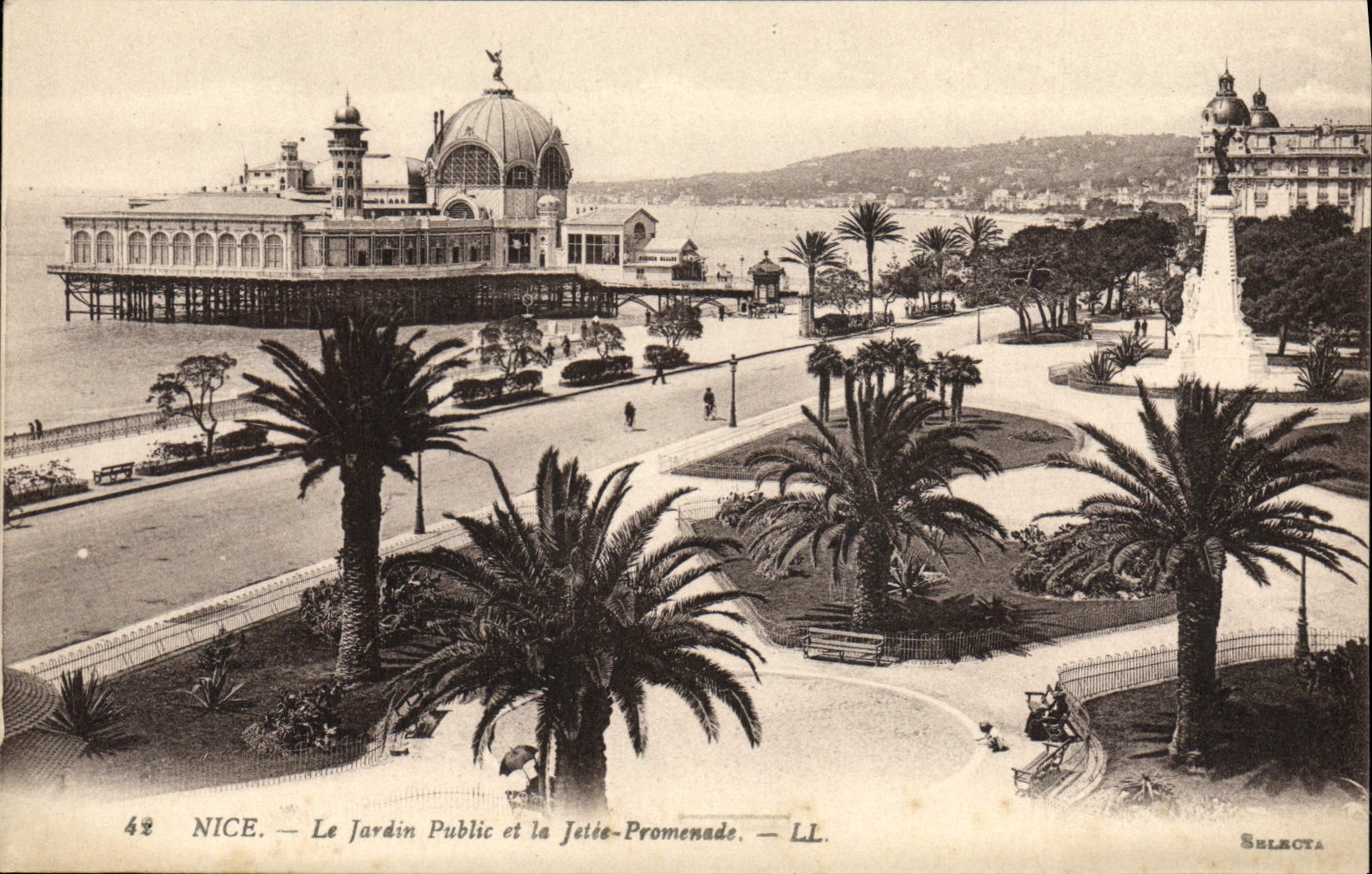 CPA Nice Le Jardin Public Et La Jetee Promenade