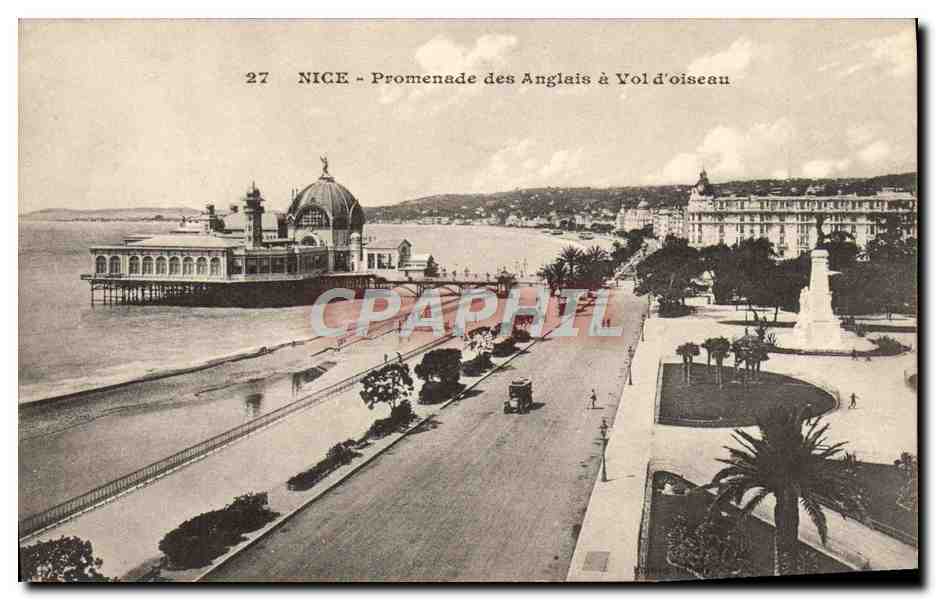 CPA Nice Promenade Des Anglais A Vol d'Oiseau