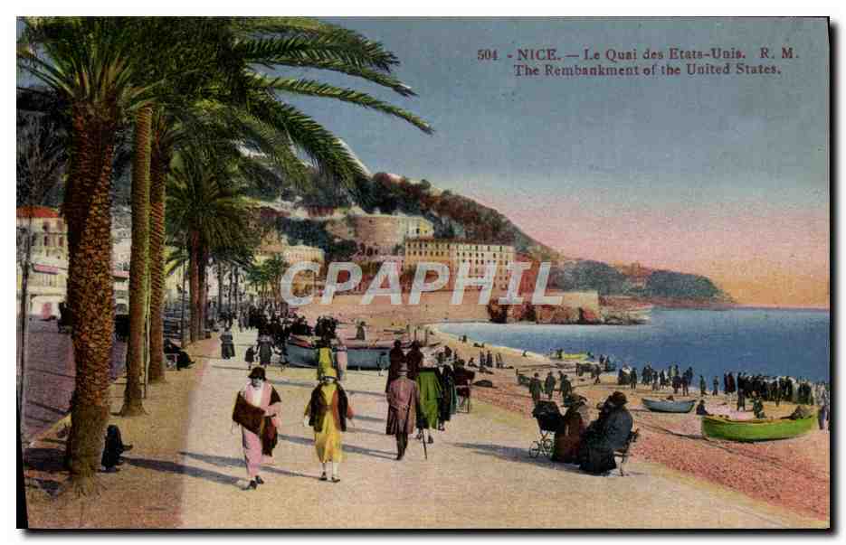 CPA Nice Le Quai Des Etats Unis