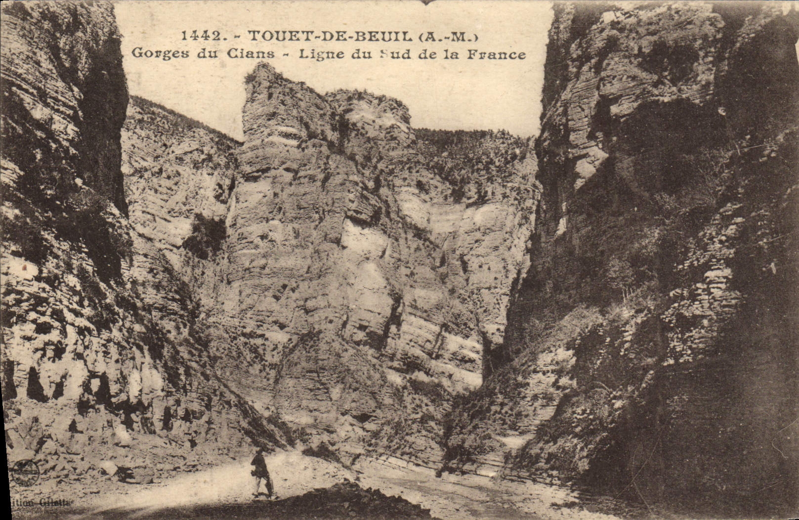 CPA Touet De Beuil Gorges Du Cians Ligne Du Sud De La France