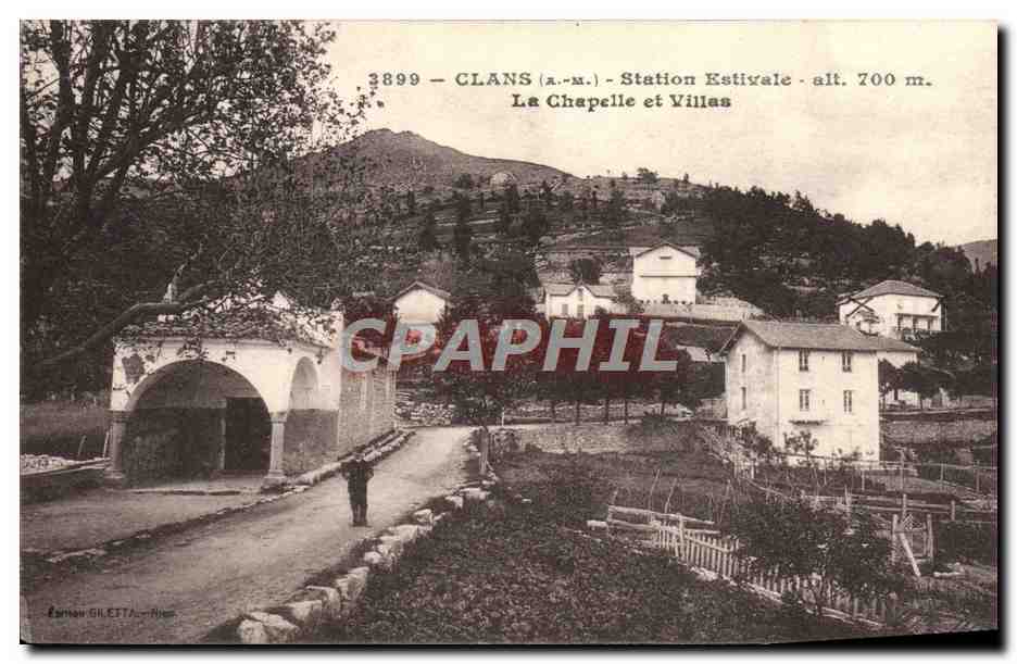 CPA Clans Station Estivale La Chapelle Et Villas