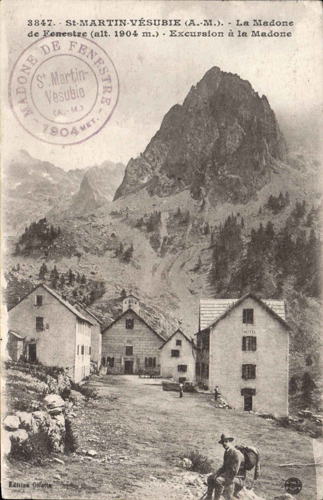 CPA St Martin Vesubie La Madone De Fenestre Excursion A La Madone