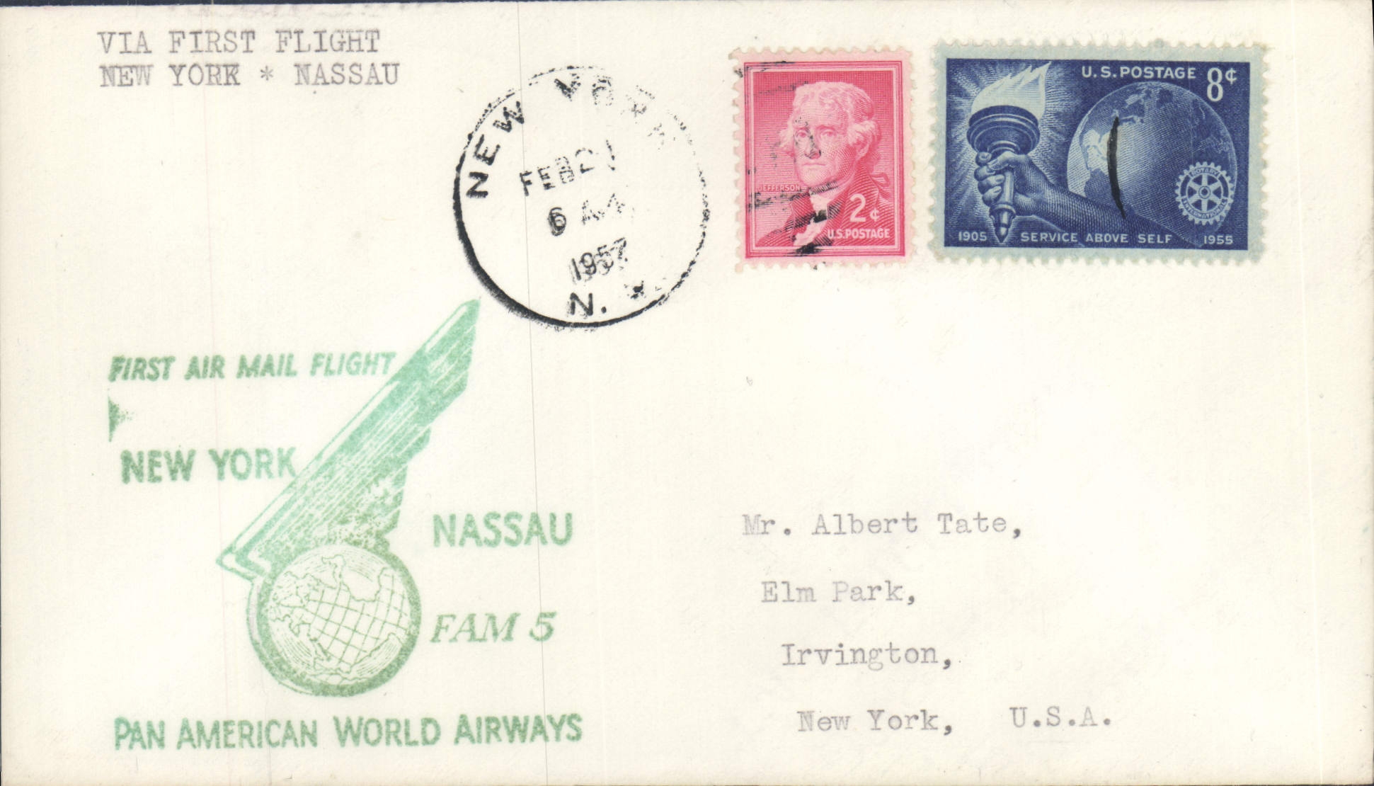 Primo volo aereo New York - Nassau — Pan American World Airways — FAM 5
