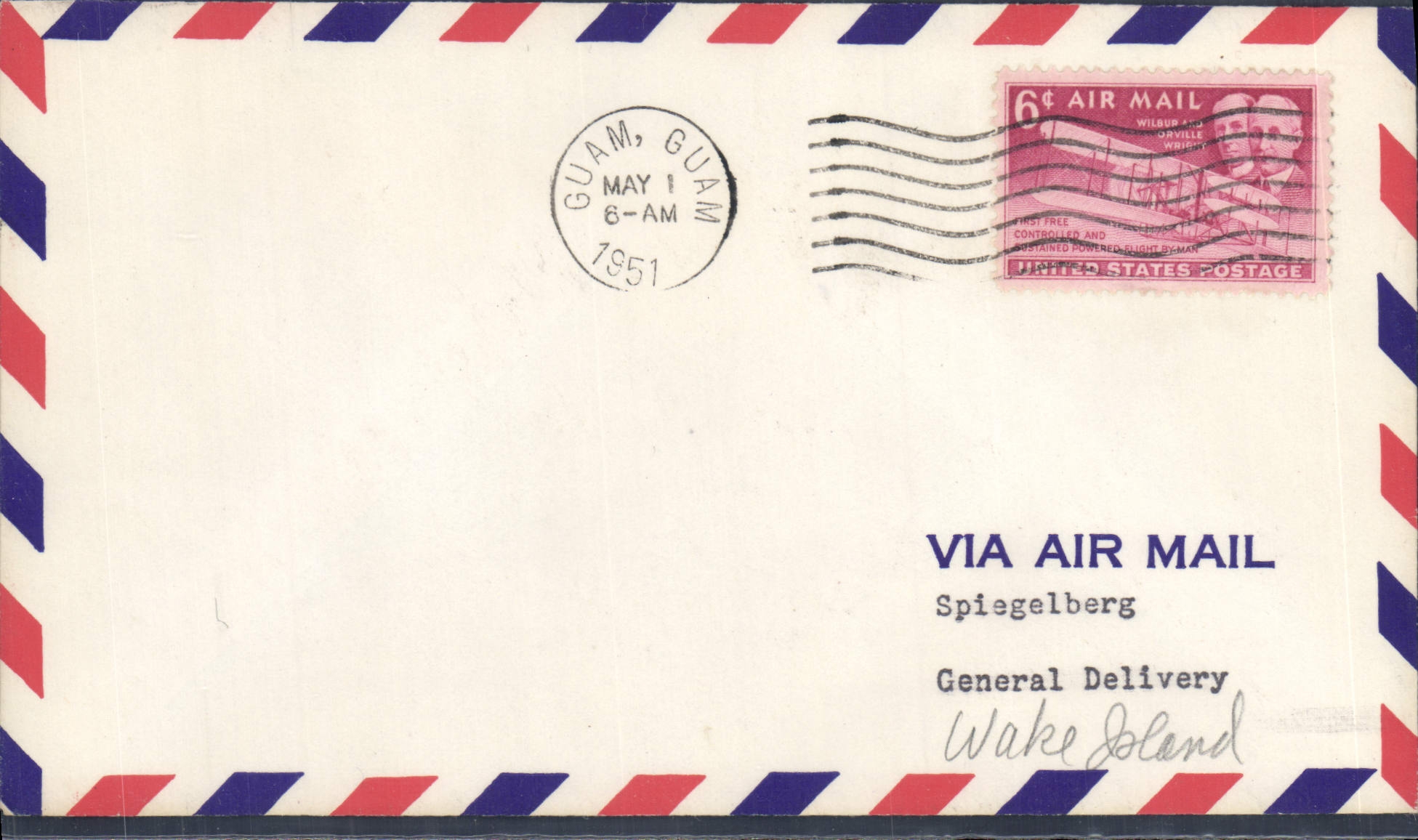 Guam — Luchtbriefkaart — Amerikaanse postzegel