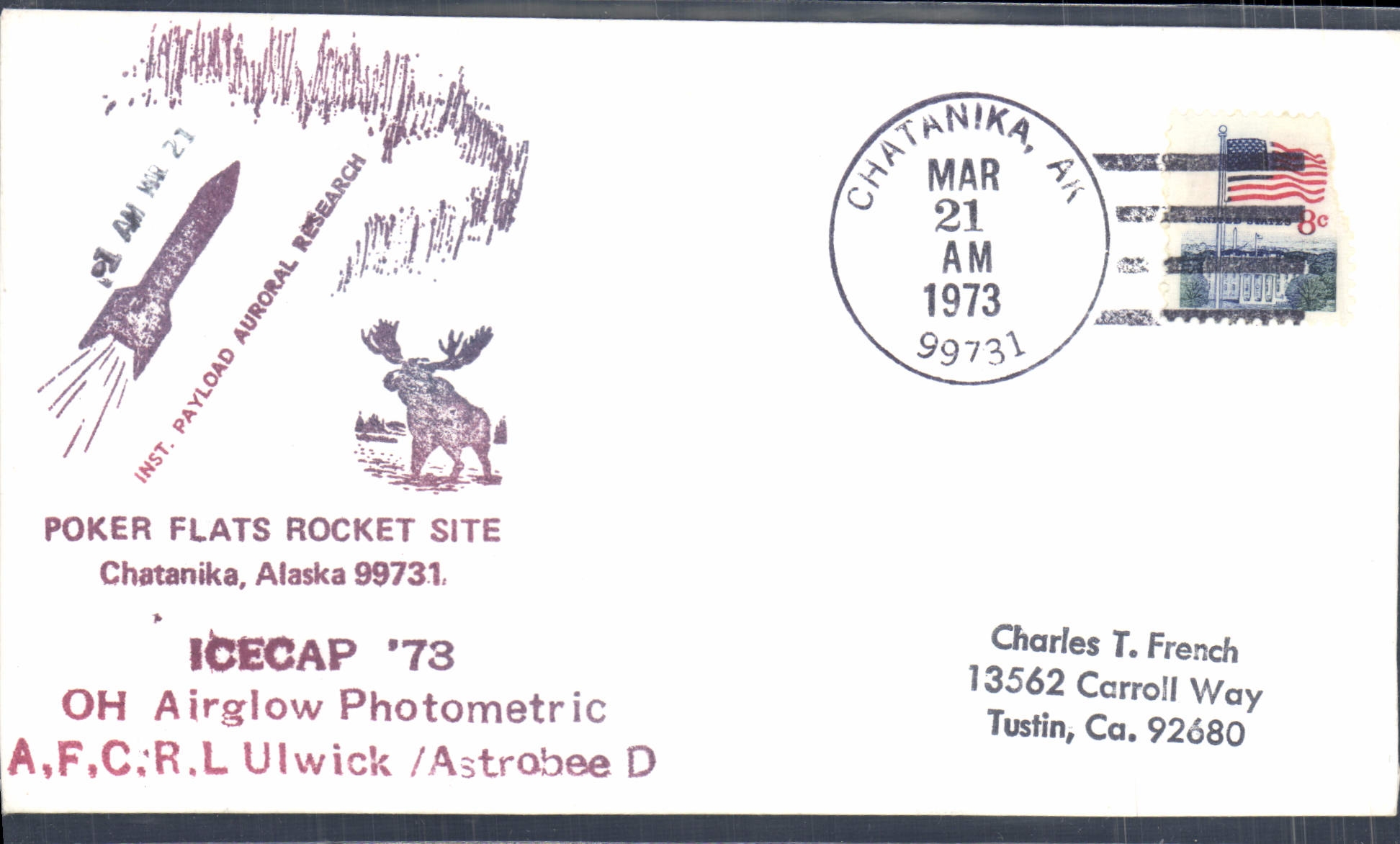 Poker Flats Rocket Site — ICECAP '73 — Inst. Payload Auroral Research