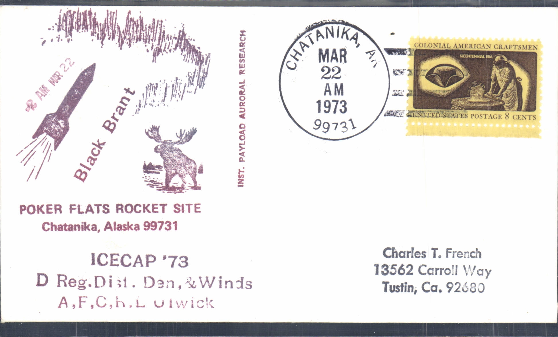 Poker Flats Rocket Site — ICECAP '73 — Inst. Payload Auroral Research