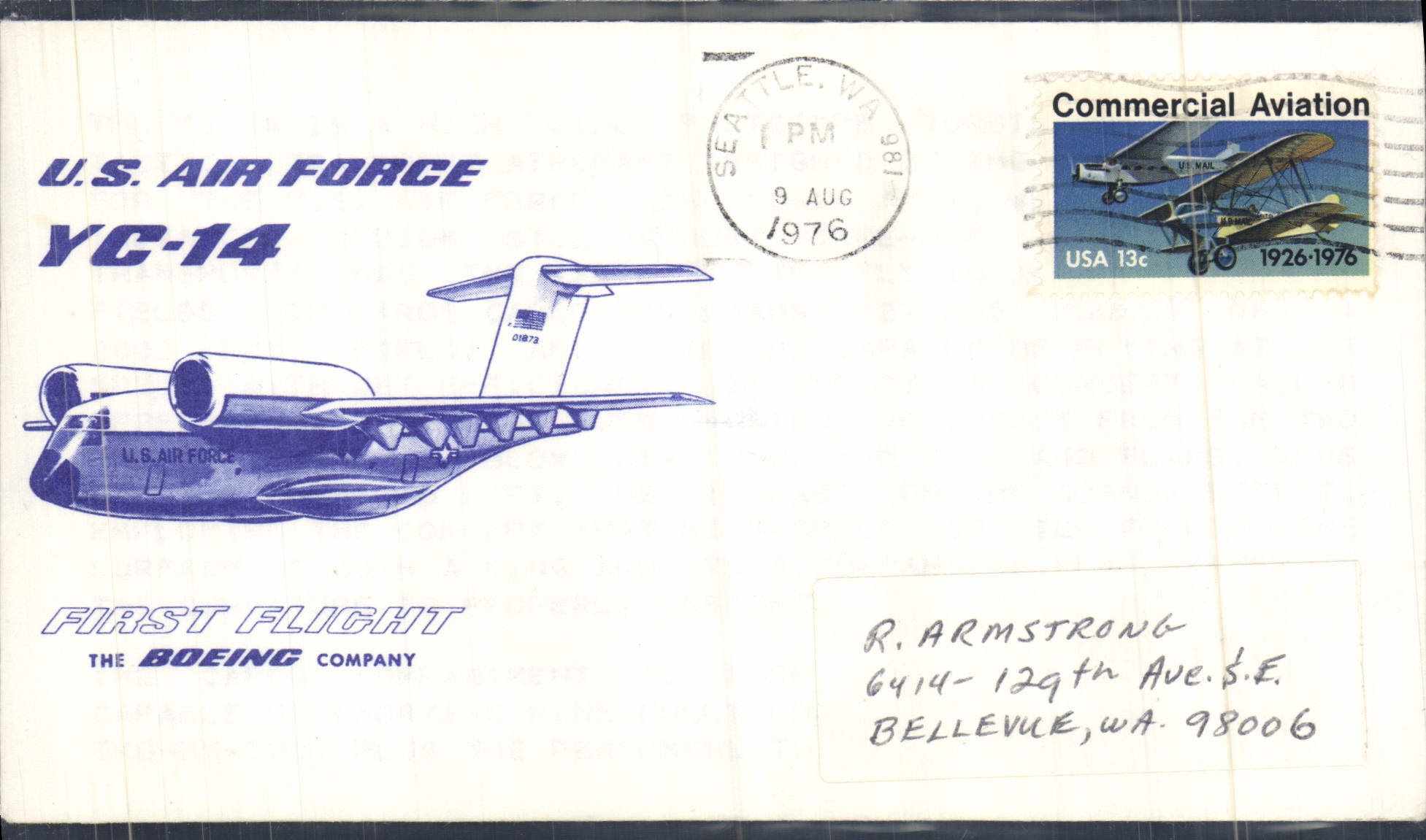 U.S. Air Force YC-14 — First Flight — The Boeing Company — Seattle, WA — 9 August 1976