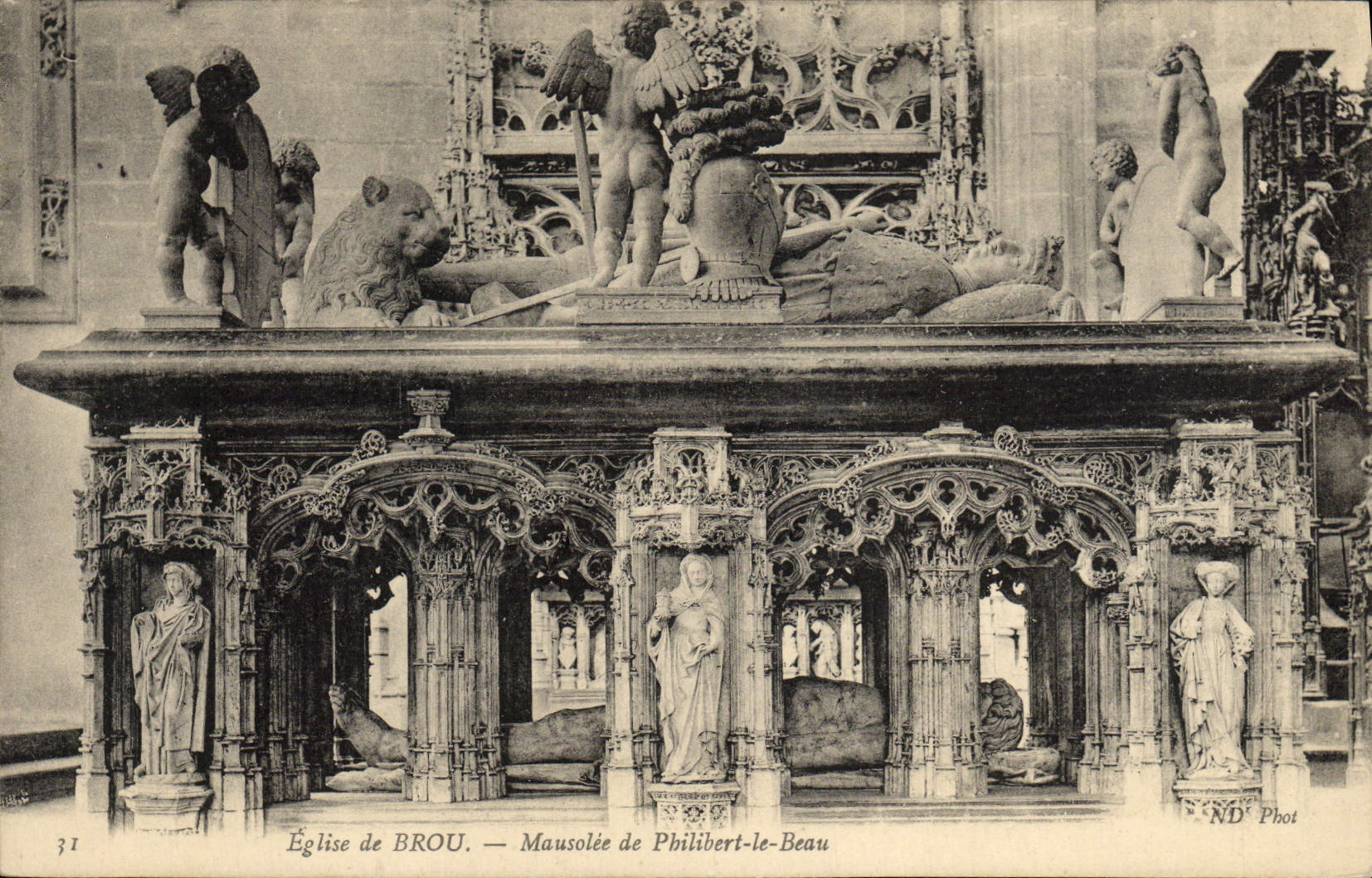 Église de BROU — Mausolée de Philibert-le-Beau — ND Phot