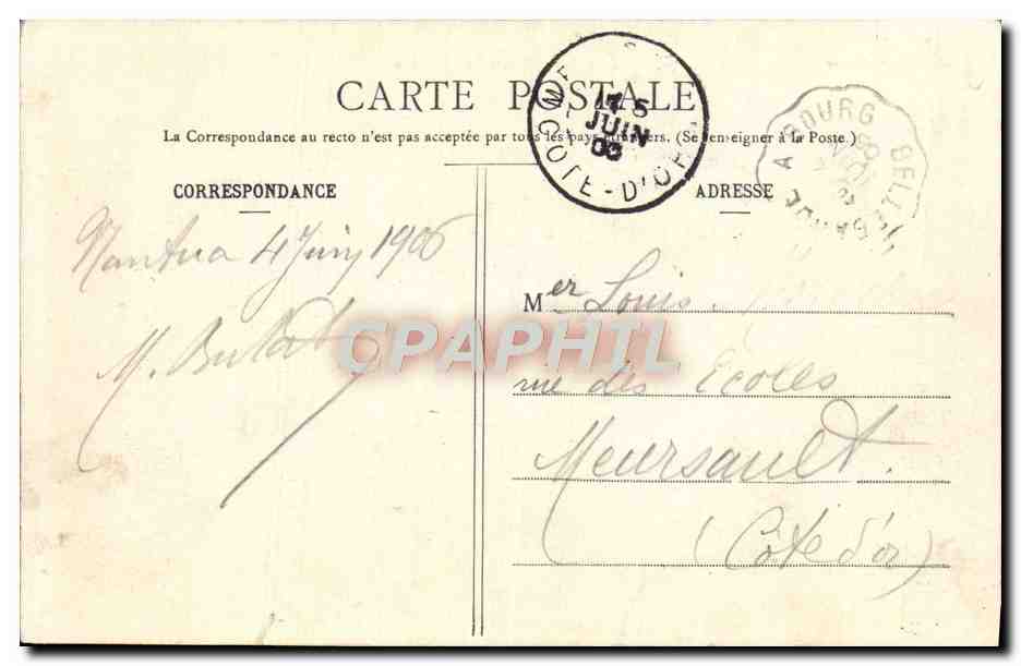 CPA Nantua Vue generale — Rückseite