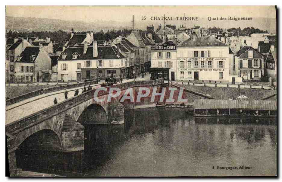 Château-Thierry — Quai des Baigneuses — J. Bourgogne, éditeur
