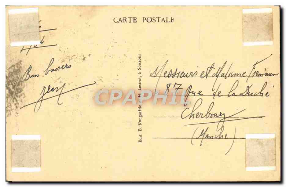 Soissons - Die Türme von St-Jean-des-Vignes - Verlag B. Nougardé und H. Lestrat — Rückseite
