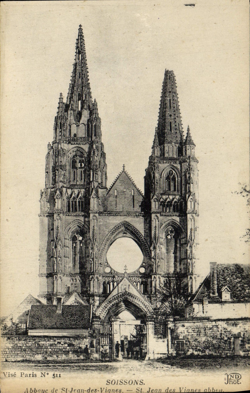 CPA Soissons Abbaye de St Jean des Vignes 