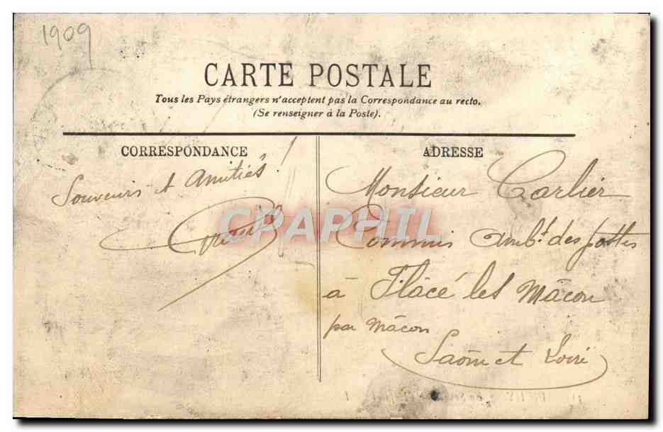 CPA Vichy La source de l'hopital — Verso