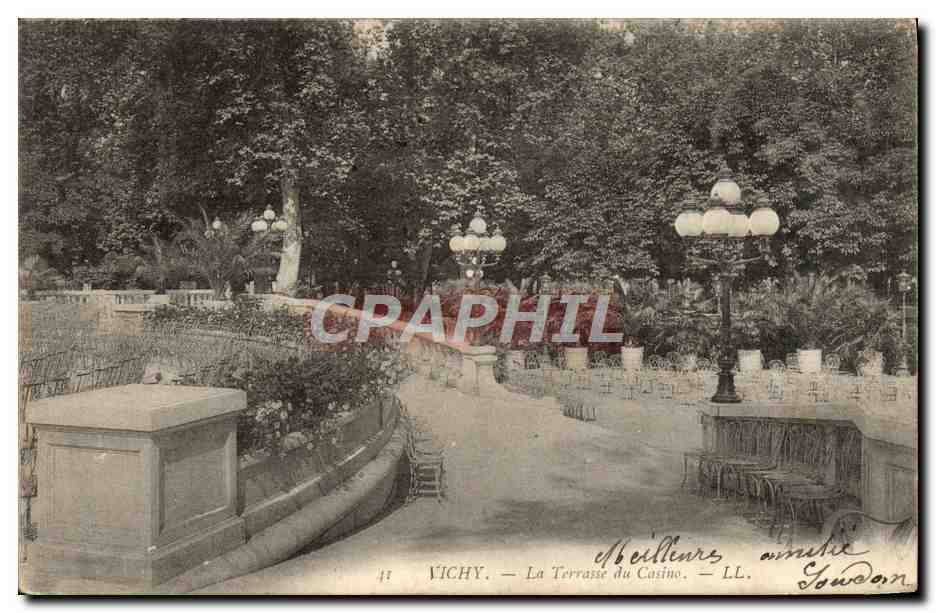CPA Vichy La terrasse du casino