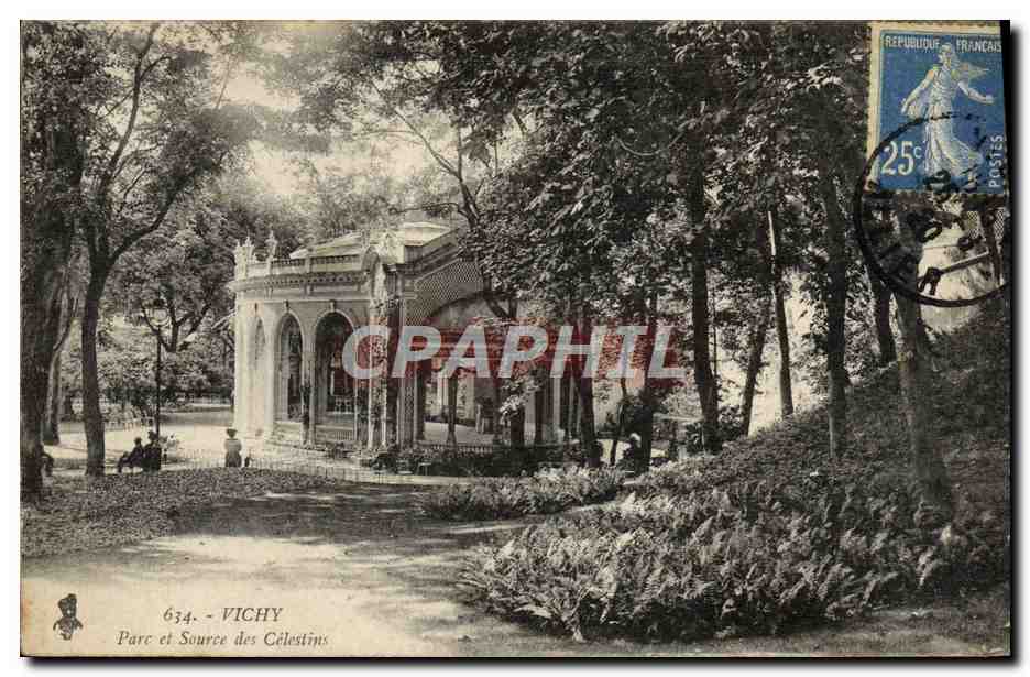 CPA Vichy Parc et source des Celestins 