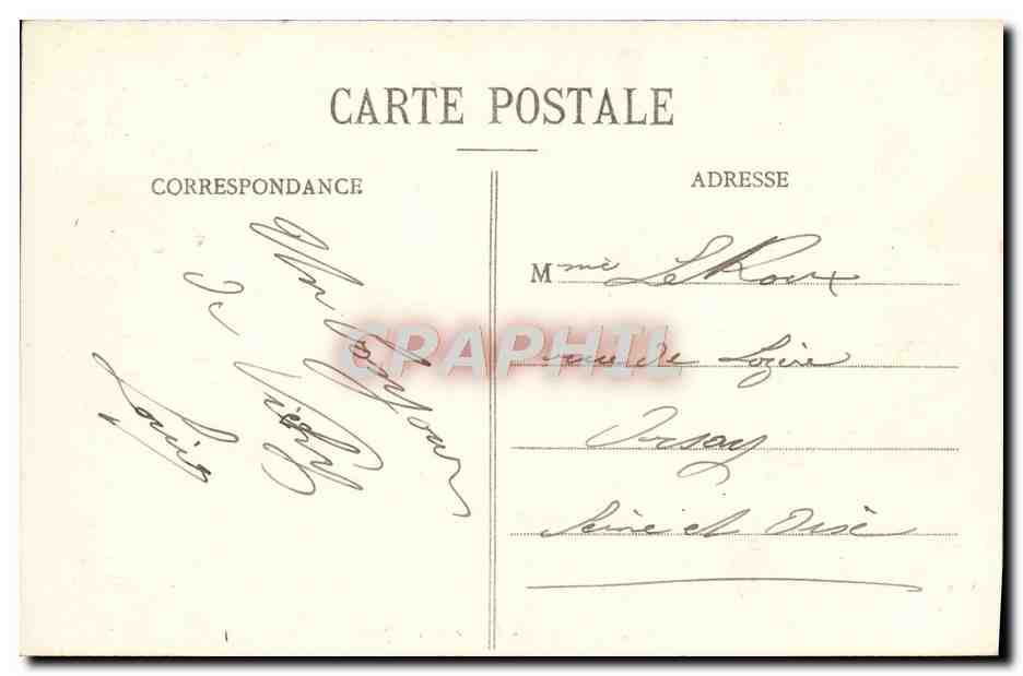 CPA Vichy Source de l'hopital — Verso