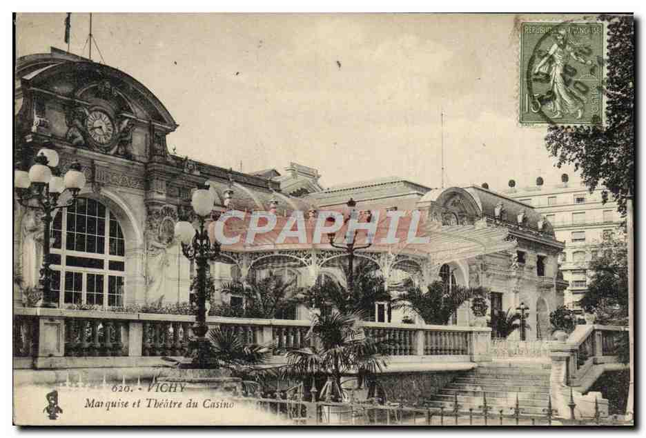 CPA Vichy Marquise et theatre du casino