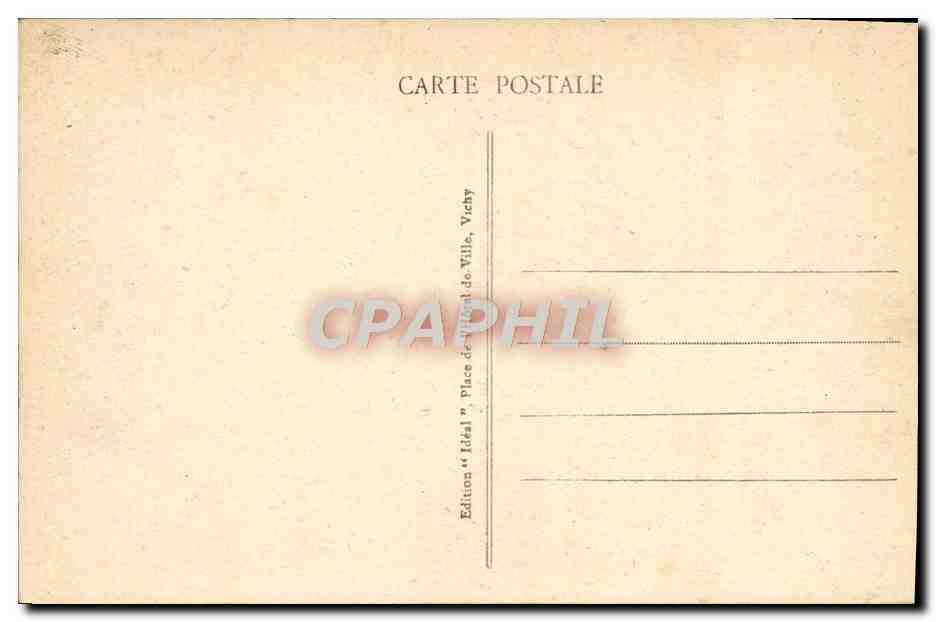 CPA Vichy Source de L'Hopital — Rückseite