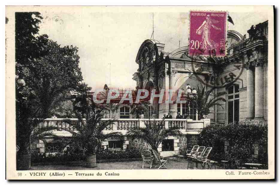 CPA Vichy Terrasse du Casino