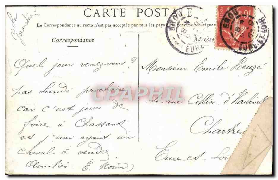 CPA Vichy Maison De Madame de Sevigne — Verso