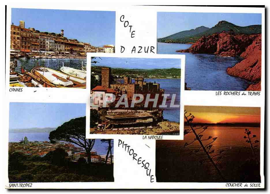 Côte d'Azur — Cannes, Saint-Tropez, La Napoule, Les Rochers du Trava — Éditions de la Côte d'Azur