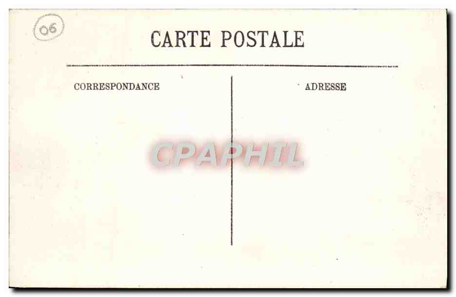 CPA Cannes La Croisette Et Le Mont Chevalier — Verso