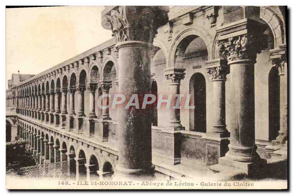 CPA Ile St Honorat Abbaye De Lerins Galerie Du Cloitre