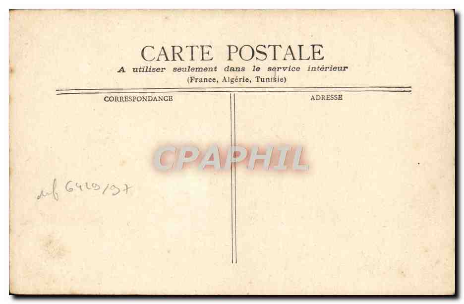 CPA Monaco Le Rocher — Rückseite