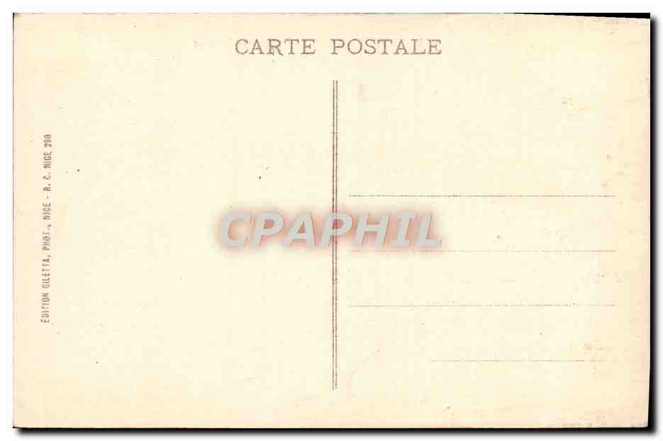 CPA Monte Carlo Casino Et Jardins — Rückseite