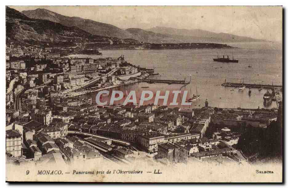 CPA Monaco Panorama Pris De l'Observatoire