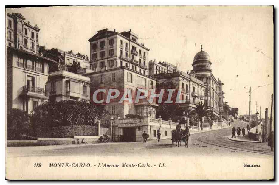 Monaco - L'Avenue Monte-Carlo - Selecta, n°189