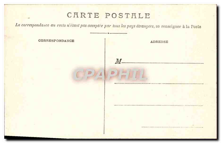 CPA Monaco Le Palais — Verso