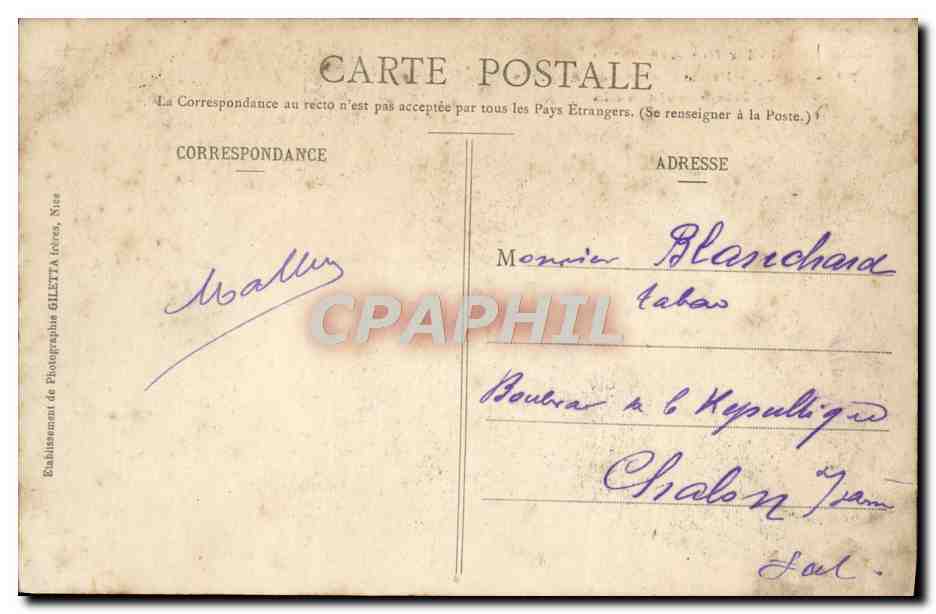 CPA Collection Artistique Nice Promenade Des Anglais Et Jetee Promenade — Verso