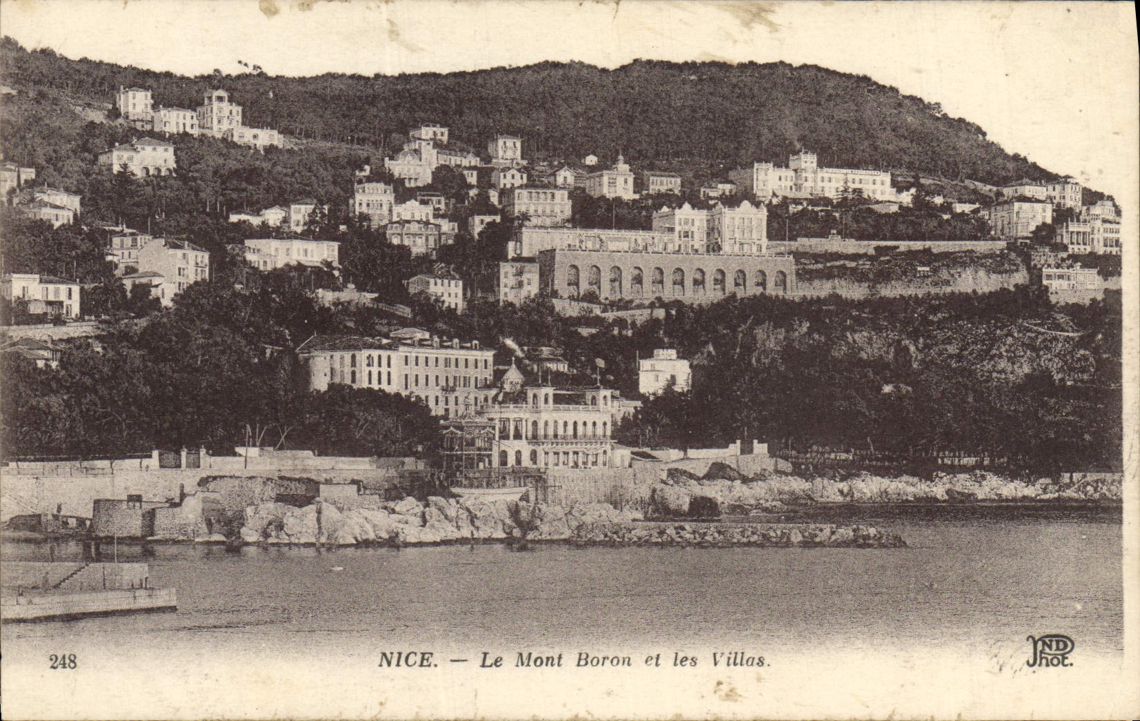 CPA Nice Le Mont Boron Et Les Villas