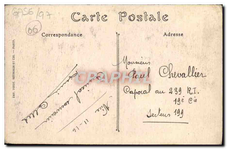 CPA Nice Vue Generale Prise Du Chateau — Verso