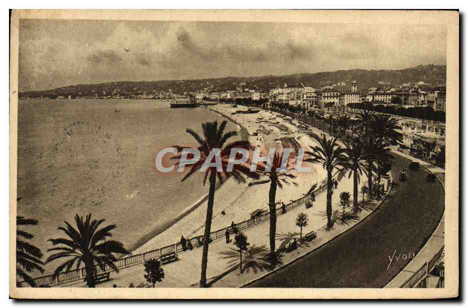 CPA La Douce France Cote d'Azur Nice La Baie Des Anges