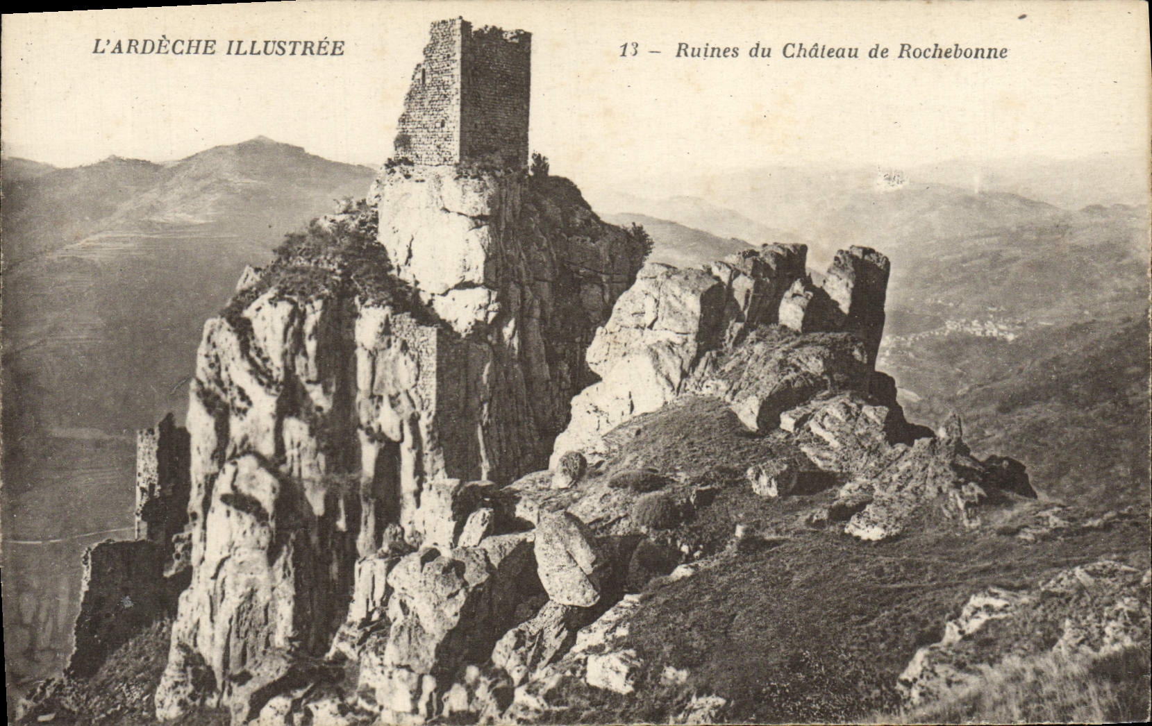 Ruines du Château de Rochebonne — L'Ardèche Illustrée, n°13