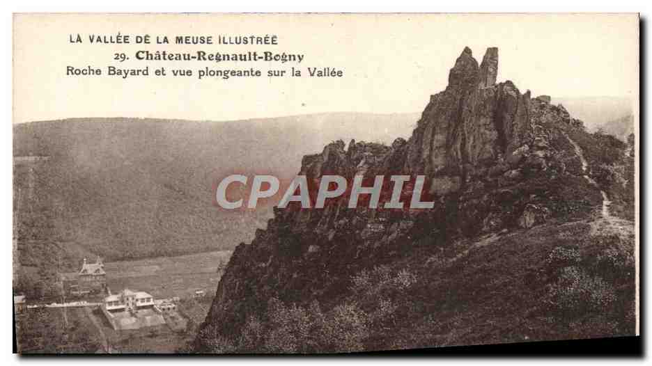 CPA La Vallee De La Meuse Illustree Chateau Regnault Bogny Roche Bayard Et Vue Plongeante Sur La Vallee